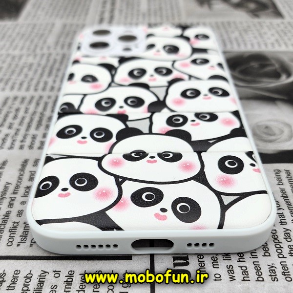 قاب گوشی iPhone 12 Pro Max آیفون طرح دار پافر چرمی محافظ لنز دار پاندا PANDA کد 507