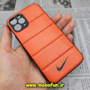 قاب گوشی iPhone 11 Pro آیفون طرح دار پافر چرمی محافظ لنز دار نایکی NIKE کد 301