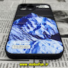 قاب گوشی iPhone 13 Pro Max آیفون طرح دار پافر چرمی محافظ لنز دار کوه یخی کد 403