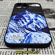 قاب گوشی iPhone 13 Pro Max آیفون طرح دار پافر چرمی محافظ لنز دار کوه یخی کد 403