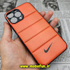قاب گوشی iPhone 13 Pro Max آیفون طرح دار پافر چرمی محافظ لنز دار نایکی NIKE کد 404