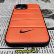 قاب گوشی iPhone 13 Pro Max آیفون طرح دار پافر چرمی محافظ لنز دار نایکی NIKE کد 404