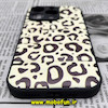 قاب گوشی iPhone 14 Pro آیفون طرح دار پافر چرمی محافظ لنز دار پلنگی کد 90