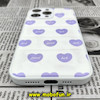 قاب گوشی iPhone 14 Pro Max آیفون طرح دار پافر چرمی محافظ لنز دار قلب یاسی کد 118