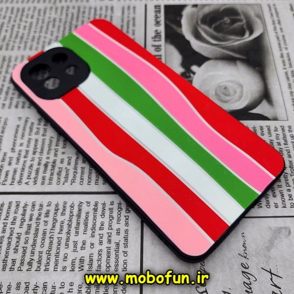 قاب گوشی Mi 11 Lite 4G - Mi 11 Lite 5G - Mi 11 Lite NE شیائومی طرح هارد HARD رنگین کمانی آبرنگی پشت سیلیکونی محافظ لنز دار کد 420