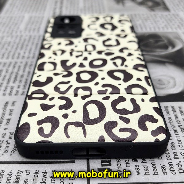 قاب گوشی Xiaomi Redmi Note 11 Pro 4G Global - Redmi Note 11 Pro 5G Global طرح دار پافر چرمی محافظ لنز دار پلنگی کد 364