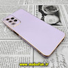 قاب گوشی Galaxy A13 4G سامسونگ طرح ژله ای مای کیس گلد لاین دور طلایی محافظ لنز دار مات گلبهی کد 456