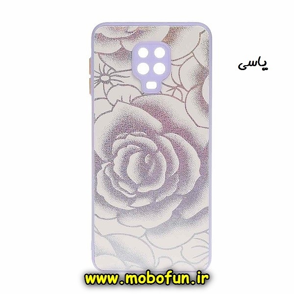 قاب گوشی Redmi Note 9S - Redmi Note 9 Pro شیائومی طرح گل مخملی رنگی دور سیلیکونی محافظ لنز دار یاسی کد 738