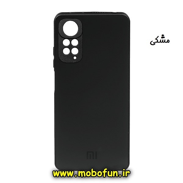 قاب گوشی Redmi Note 11 4G - Redmi Note 11S شیائومی مدل PVD ضد خش پشت گلس شیشه ای محافظ لنز دار مشکی کد 512