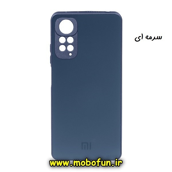 قاب گوشی Redmi Note 11 4G - Redmi Note 11S شیائومی مدل PVD ضد خش پشت گلس شیشه ای محافظ لنز دار سرمه ای کد 513