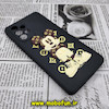 قاب گوشی Galaxy A53 5G سامسونگ طرح سیلیکونی ژله ای سه بعدی برجسته عروسکی میکی موس محافظ لنز دار مشکی کد 437