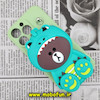 قاب گوشی iPhone 13 Pro آیفون سیلیکونی کوله ای طرح خرس بامزه سبز کد 316