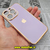 قاب گوشی iPhone 14 Pro آیفون طرح ژله ای مای کیس گلد لاین دور طلایی محافظ لنز دار یاسی کد 91