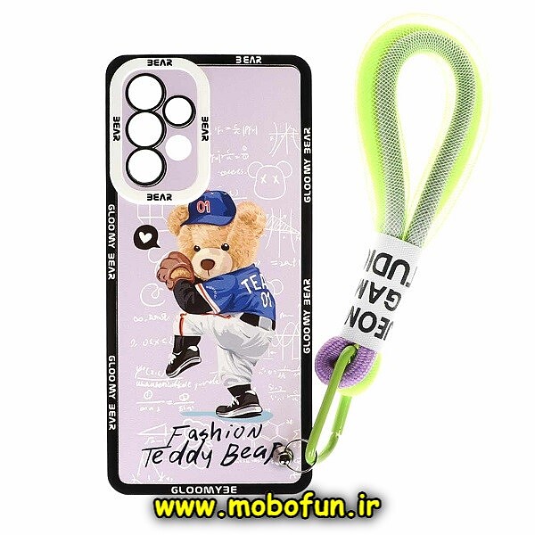 قاب گوشی Galaxy A33 5G سامسونگ طرح ژله ای شفاف تدی TEDi محافظ لنز دار آویزدار کد 333
