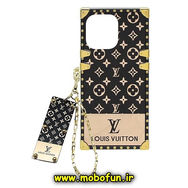 قاب گوشی iPhone 14 Pro آیفون صندوقی اورجینال لویی ویتون LV به همراه آویزبند کد 102