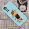 قاب گوشی Redmi Note 11 4G - Redmi Note 11S شیائومی طرح سیلیکونی ژله ای سه بعدی برجسته عروسکی لویی ویتون محافظ لنز دار سبزآبی کد 524