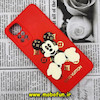 قاب گوشی Redmi Note 11 4G - Redmi Note 11S شیائومی طرح سیلیکونی ژله ای سه بعدی برجسته عروسکی میکی موس Mickey Mouse محافظ لنز دار قرمز کد 525