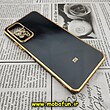 قاب گوشی Redmi Note 11 Pro 4G Global - Redmi Note 11 Pro 5G Global شیائومی طرح ژله ای مای کیس گلد لاین دور طلایی محافظ لنز دار مشکی کد 380