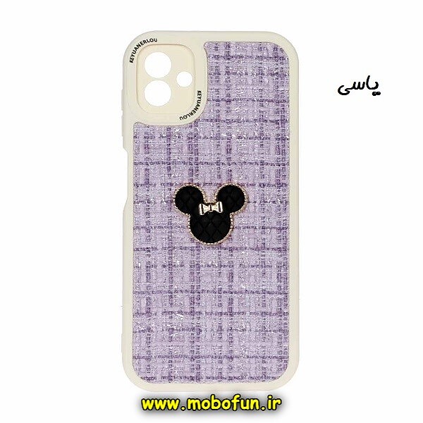 قاب گوشی Galaxy A04 - Galaxy M13 5G سامسونگ طرح ژله ای پارچه ای عروسکی مینی موس Minnie Mouse یاسی کد 39