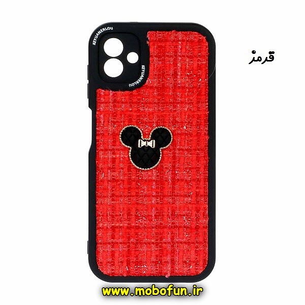 قاب گوشی Galaxy A04 - Galaxy M13 5G سامسونگ طرح ژله ای پارچه ای عروسکی مینی موس Minnie Mouse قرمز کد 41