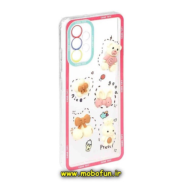 قاب گوشی Galaxy A53 5G سامسونگ طرح عروسکی سه بعدی شفاف TPU محافظ لنز دار کد 480