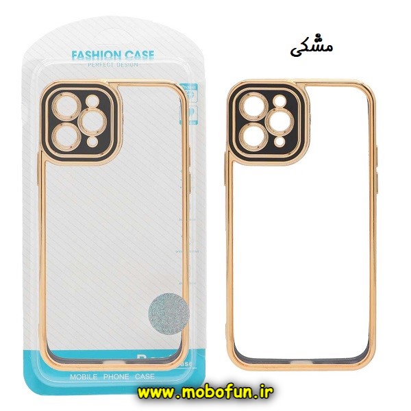 قاب گوشی iPhone 11 Pro Max آیفون طرح الکتروپلیتینگ شیشه ای طلقی شفاف اورجینال محافظ لنز دار مشکی کد 467