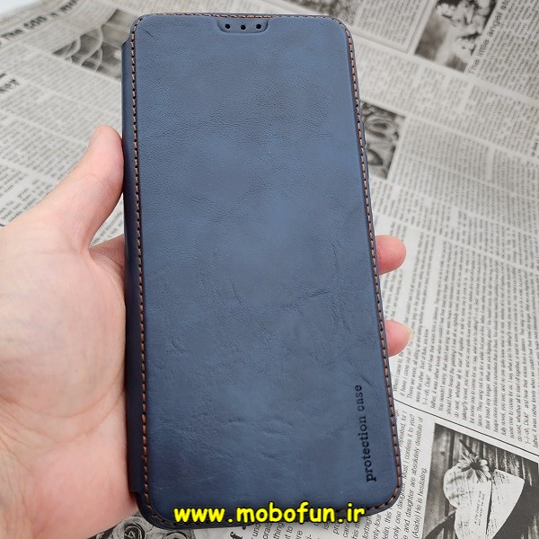 کیف گوشی موبایل Redmi Note 12 5G - Poco X5 - Redmi Note 12 China شیائومی کلاسوری اورجینال دادوو Dadoo مدل SPORT 2023 محافظ لنزدار سرمه ای (بدون جای فلش) کد E18-172101