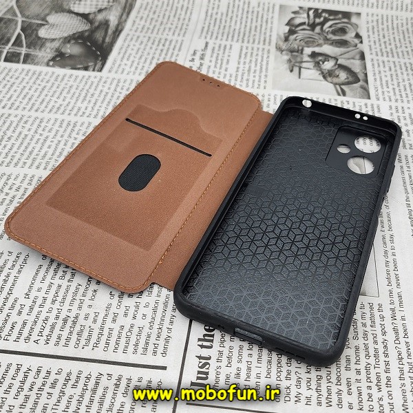 کیف گوشی موبایل Redmi Note 12 5G - Poco X5 - Redmi Note 12 China شیائومی کلاسوری اورجینال دادوو Dadoo مدل SPORT 2023 محافظ لنزدار سرمه ای (بدون جای فلش) کد E18-172101