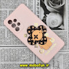 قاب گوشی Galaxy A23 4G سامسونگ طرح سیلیکونی ژله ای سه بعدی برجسته عروسکی لویی ویتون LV محافظ لنز دار گلبهی کد 306