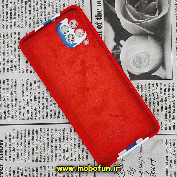 قاب گوشی Galaxy A22 4G - Galaxy M32 4G سامسونگ سیلیکونی اورجینال آبرنگی رنگین کمانی پاک کنی درجه یک زیربسته محافظ لنز دار کد 617
