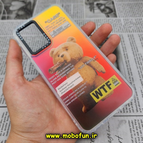 قاب گوشی Galaxy A13 4G سامسونگ طرح ضدضربه اورجینال هولوگرامی لنز رنگی هفت رنگ CASETIFY کد 504