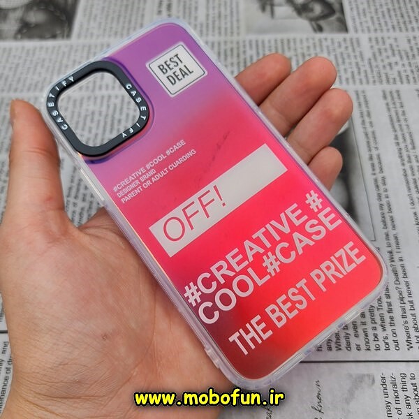 قاب گوشی iPhone 11 Pro آیفون طرح ضدضربه اورجینال هولوگرامی لنز رنگی هفت رنگ CASETIFY کد 318