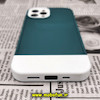 قاب گوشی iPhone 12 Pro Max آیفون طرح سیلیکونی دو رنگ اورجینال Q-SERIES سبز سفید کد 532