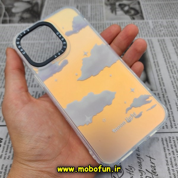 قاب گوشی iPhone 14 Pro Max آیفون طرح ضدضربه اورجینال هولوگرامی لنز رنگی هفت رنگ CASETIFY کد 136