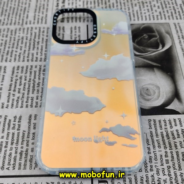 قاب گوشی iPhone 14 Pro Max آیفون طرح ضدضربه اورجینال هولوگرامی لنز رنگی هفت رنگ CASETIFY کد 136