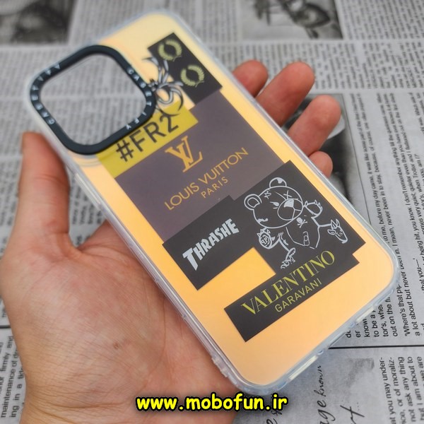 قاب گوشی iPhone 14 Pro Max آیفون طرح ضدضربه اورجینال هولوگرامی لنز رنگی هفت رنگ CASETIFY کد 137