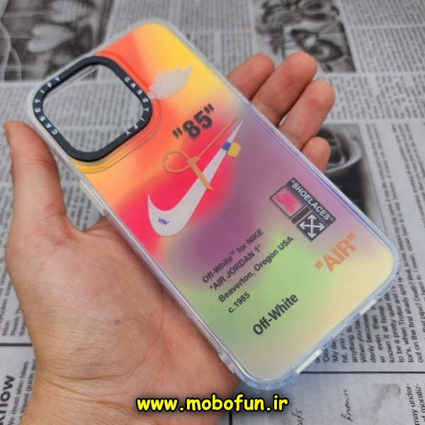 قاب گوشی iPhone 14 Pro Max آیفون طرح ضدضربه اورجینال هولوگرامی لنز رنگی هفت رنگ CASETIFY کد 139