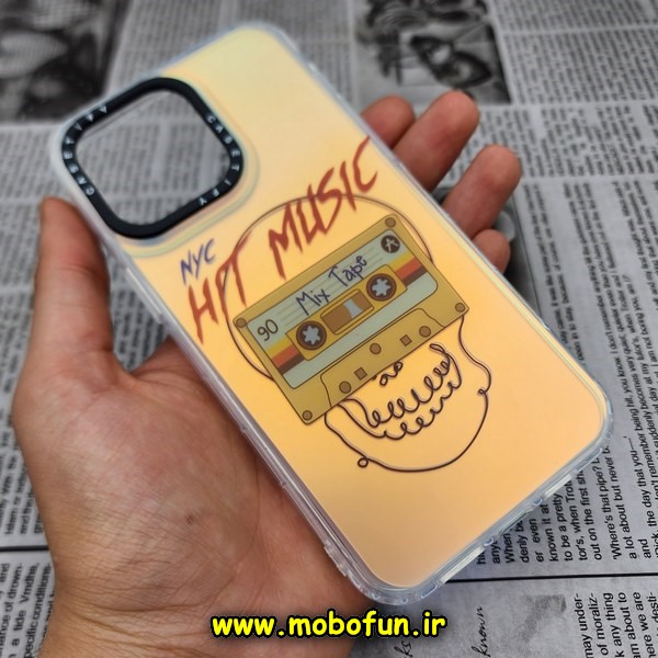 قاب گوشی iPhone 14 Pro Max آیفون طرح ضدضربه اورجینال هولوگرامی لنز رنگی هفت رنگ CASETIFY کد 140