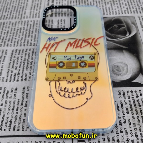 قاب گوشی iPhone 14 Pro Max آیفون طرح ضدضربه اورجینال هولوگرامی لنز رنگی هفت رنگ CASETIFY کد 140