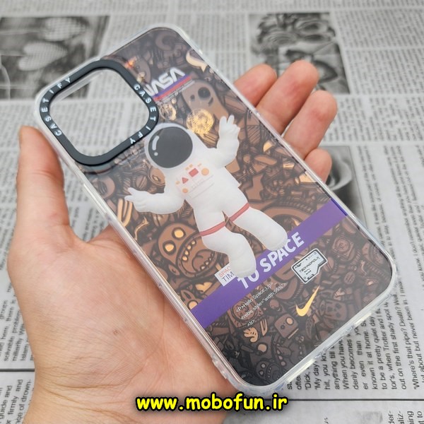 قاب گوشی iPhone 14 Pro Max آیفون طرح ضدضربه اورجینال هولوگرامی لنز رنگی هفت رنگ CASETIFY کد 142