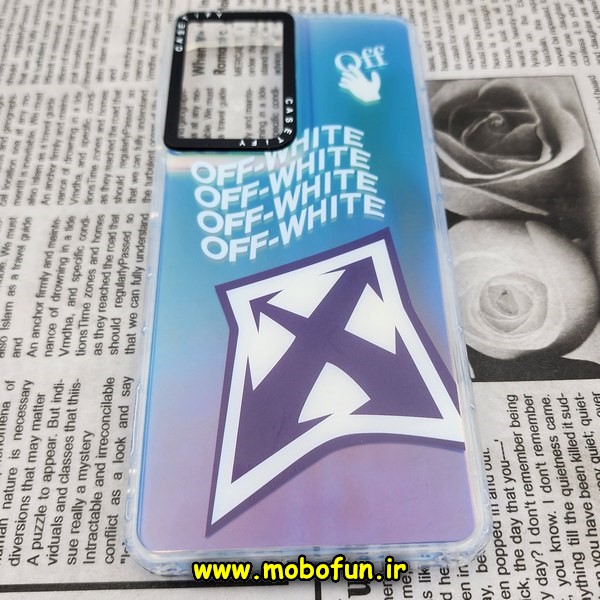 قاب گوشی Galaxy S21 Ultra سامسونگ طرح ضدضربه اورجینال هولوگرامی لنز رنگی هفت رنگ CASETIFY کد 258