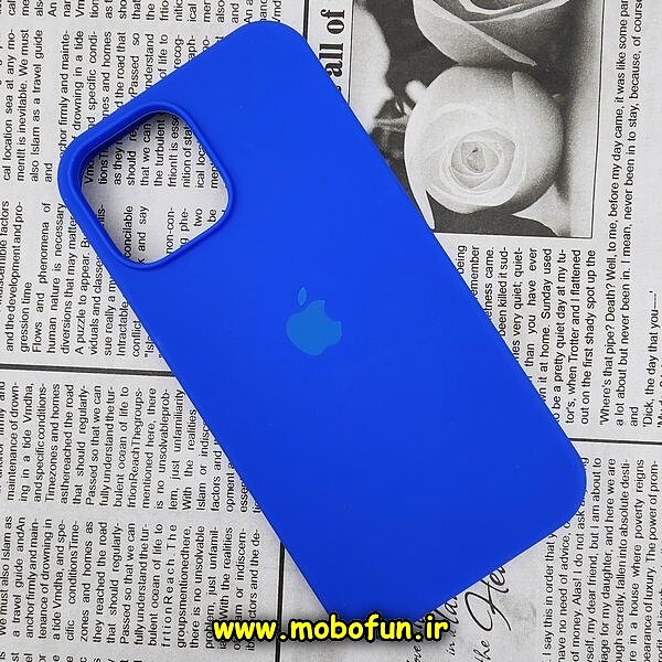 قاب گوشی Iphone 13 Pro Max آیفون سیلیکونی اورجینال پاک کنی درجه یک زیربسته آبی کاربنی کد 424