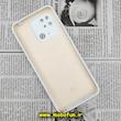 قاب گوشی Xiaomi Redmi 10C - Poco C40 شیائومی سیلیکونی اورجینال پاک کنی درجه یک زیربسته سفید محافظ لنز دار کد 232
