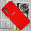 قاب گوشی Galaxy A04S سامسونگ سیلیکونی اورجینال سورا SORA پاک کنی درجه یک زیربسته قرمز محافظ لنز دار کد 87