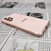 قاب گوشی Galaxy A32 4G سامسونگ طرح ژله ای مای کیس گلد لاین دور طلایی محافظ لنز دار گلبهی کد 709