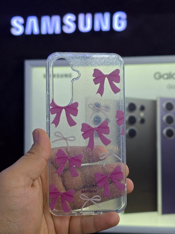 گارد طرحدار پاپیون صورتی Galaxy A54