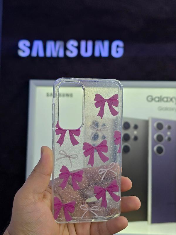 گارد طرحدار پاپیون صورتی Galaxy A55
