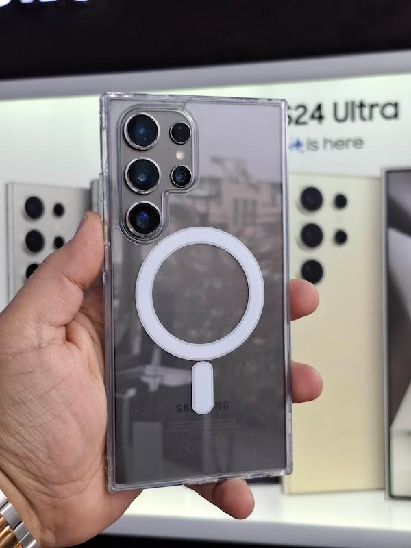 گارد شفاف مگ سیف دار Galaxy S24 Ultra