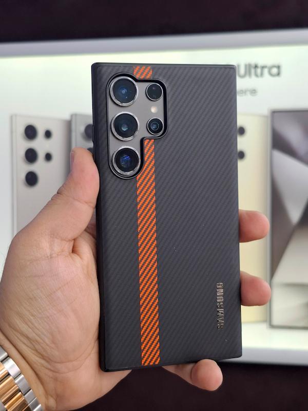 گارد طرحدار نوار کربن Galaxy S24 Ultra