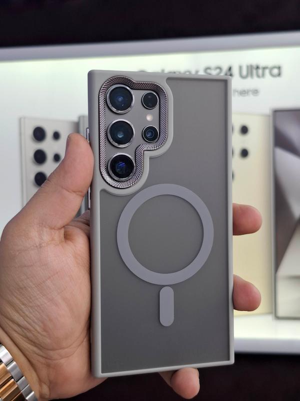 گارد مگ سیف پشت مات محافظ لنز دار Galaxy S24 Ultra